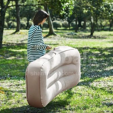 Надувной матрас одноместный со встроенной помпой Naturehike CNH22DZ027, 180х76х33см, Beige (6975641885450)