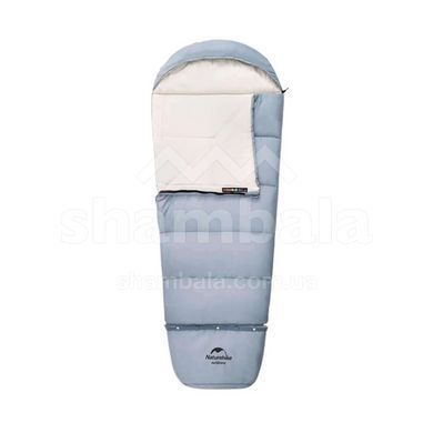 Спальний мішок дитячий Naturehike С300 NH21MSD01 (6/1&deg;С), 160 см - Right Zip, Blue (6927595774649)