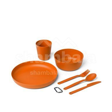 Набір посуду Sea to Summit Camp Dinnerware Set w/ Mesh Sack, 1P, 6 Piece, Burnt Orange (STS 054304)