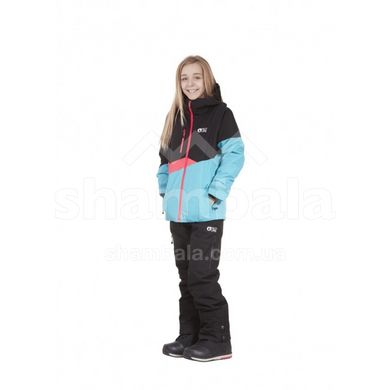 Гірськолижна дитяча тепла мембранна куртка Picture Organic Naika, L - Black/Turquoise (KVT052A-8) 2021