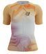 Футболка жіноча Compressport Tri Postural Aero SS Top W 2025, Buff Orange Print, S (7630279405669)