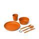 Набір посуду Sea to Summit Camp Dinnerware Set w/ Mesh Sack, 1P, 6 Piece, Burnt Orange (STS 054304)