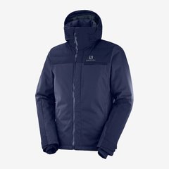 Горнолыжная мужская теплая мембранная куртка Salomon Stormbraver Jacket, M - Night Sky (SLM STORMBRV.C11953-M)