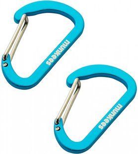 Карабін Munkees Flat Wiregate 4 mm x 40 mm Blue (пара) (MNKS 3251-BL)