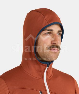 Кофта флісова чоловіча Ortovox Fleece Grid Hoody M, Dark Arctic Grey, M (8721400007)