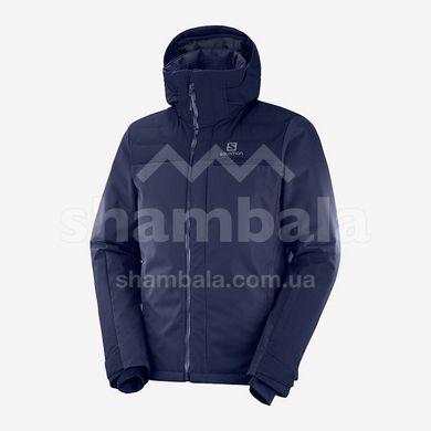 Гірськолижна чоловіча тепла мембранна куртка Salomon Stormbraver Jacket, M - Night Sky (SLM STORMBRV.C11953-M)