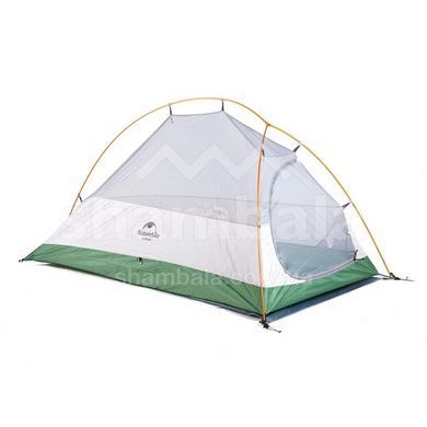 Палатка одноместная с футпринтом Naturehike Cloud Up 1 Updated NH18T010-T, Green, 210T (6927595730539)
