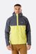 Мембранная мужская куртка Rab Downpour Eco Jacket, Graphene/Zest, XS (QWG-82-GZ-XS)