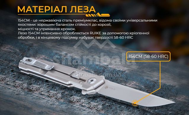 Нож складной Ruike M126-TZ, Silver (M126-TZ)