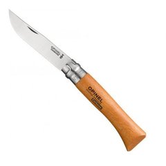 Складной туристический нож Opinel №10 Carbon Steel Wood