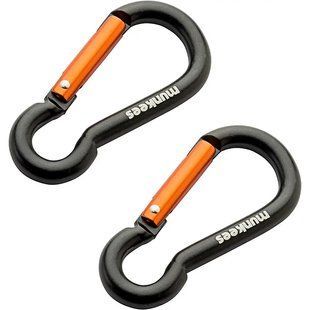 Карабін Munkees Pear 6 мм x 60 мм, пара, Black (6932057832362)