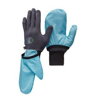 Рукавички чоловічі Black Diamond Deploy Wind Hood Gloves, Carbon/Glacier, L (BD 8017429642LRG1)