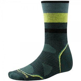 Носки мужские Smartwool PhD Outdoor Medium Pattern Crew Bottle Green, р.L (SW SW384.674-L)