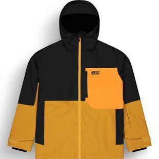 Горнолыжная мужская теплая мембранная куртка Picture Organic Nitric 2025, black-honey carrot, M (3663270849730)