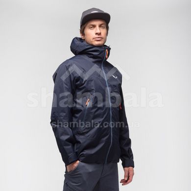 Мембранная мужская куртка для треккинга Salewa Puez Clastic 2 Powertex Hardshell Men's Jacket, Dark Blue, 52/XL (277963980)