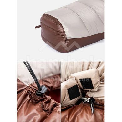 Спальний мішок Naturehike Snowbird NH20YD001 (7/2&deg;С), 185 см - Right Zip, Large, Brown (6927595761281)