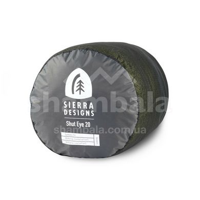 Спальний мішок Sierra Designs Shut Eye 20 (1/-5 ° C) - 183 см - двостороння блискавка, green/grey (77614221R)