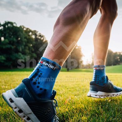 Шкарпетки Compressport Pro Racing Socks V3.0 Run High, Blue Lolite, T2 (PRSV3-RH 512 0T2)