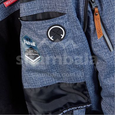 Горнолыжная женская теплая мембранная куртка Rehall Carrol W 2019, L - real denim (50341-L)