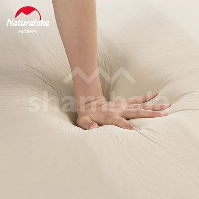 Самонадувающийся матрас одноместный с помпой Naturehike NH20FCD08, 200х76х10см, Beige (6976023925214)