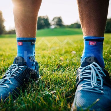 Шкарпетки Compressport Pro Racing Socks V3.0 Run High, Blue Lolite, T2 (PRSV3-RH 512 0T2)