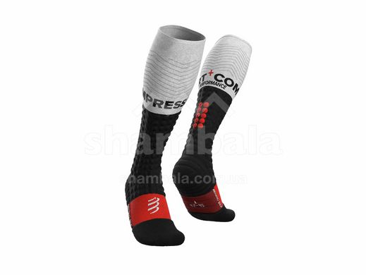 Носки Compressport Alpine Ski Warm Merino Full Socks, Black/White, T3 (SU00013S 910 0T3)