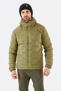 Чоловічий зимовий пуховик Rab Cubit Stretch Down Hoody, Chlorite Green, MED (RB QDB-30-CHG-MED)