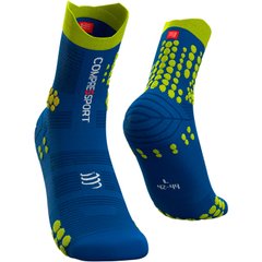 Носки Compressport Pro Racing Socks V3.0 Trail, Blue Lolite/Lime, T1 (PRSV3-TR 513 0T1)