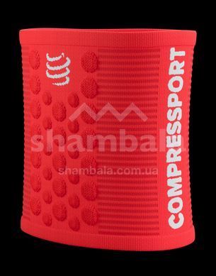 Напульсники Compressport Sweatbands 3D.Dots, Fluo Red/White, One Size (7630102590081)