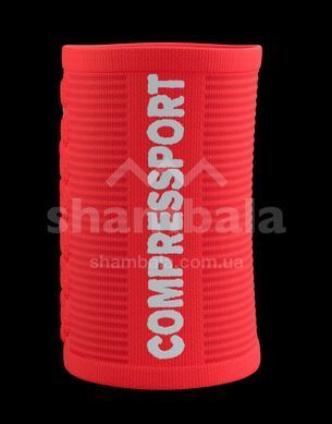 Напульсники Compressport Sweatbands 3D.Dots, Fluo Red/White, One Size (7630102590081)