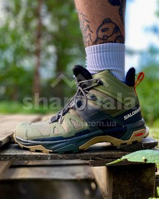 Черевики чоловічі Salomon X Ultra 4 Mid GTX, Dlicgr/Peat/Kelp, 8 (SLM 417398-8)