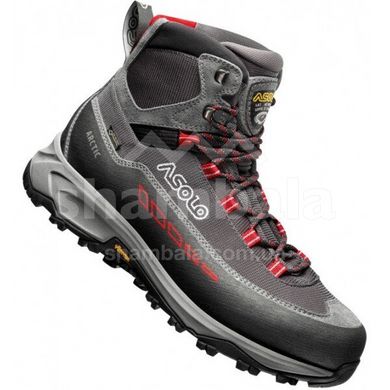 Ботинки мужские Asolo Arctic GV MM, Grey/Gunmetal/Red, р.45 (ASL A12536.A176-10.5)