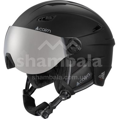 Шлем горнолыжный жіночий Cairn Electron Visor SPX3, mat black, 57-58 (0605810-02-57-58)