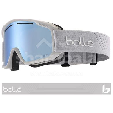 Маска гірськолижна Bolle Maddox, Lightest Grey Matte/Volt Ice Blue, One size (BL MADDOX.BG084005)