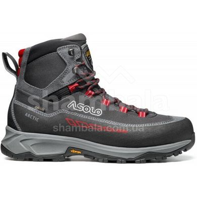 Ботинки мужские Asolo Arctic GV MM, Grey/Gunmetal/Red, р.45 (ASL A12536.A176-10.5)