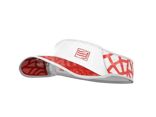 Кепка-козирок Compressport Spiderweb Visor Ultralight, Red/White (CMS SULVISOR-02)