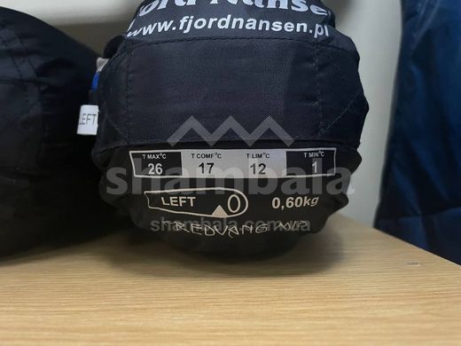 Спальний мішок Fjord Nansen FREDVANG MID (17/12°С), 178 см - Right Zip, sapphire (FN 32250)