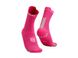 Носки Compressport Pro Racing Socks V4.0 Run High, Hot Pink/Summer Green, T1 (XU00046B 379 0T1)
