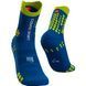 Шкарпетки Compressport Pro Racing Socks V3.0 Trail, Blue Lolite/Lime, T1 (PRSV3-TR 513 0T1)