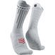 Шкарпетки Compressport Aero Socks 2025, White/Fluo Red, T3 (7630102587135)