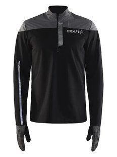 Мембранная мужская куртка Craft Repel Wind Jersey Man, Black/Dark Grey, XS (1905424)