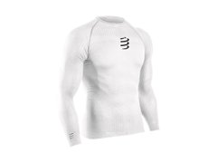 Термофутболка мужская с длинным рукавом Compressport 3D Thermo 50g LS Tshirt, L/XL - White (TS3D-LS-50-00-3L)