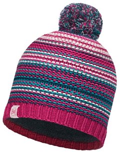 Шапка детская (8-12) Buff Junior Knitted & Polar Hat Amity, Pink Cerisse (BU 113533.521.10.00)