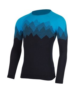 Термофутболка з довгим рукавом чоловіча Lasting WELOR, blue, S/M (WELOR-5159S/M)