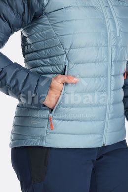 Жіночий легкий пуховик Rab Microlight Alpine Jacket Wmns, Black/Graphene, 10 (RB QDB-13-BLK-10)