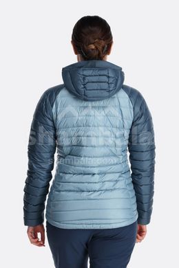 Жіночий легкий пуховик Rab Microlight Alpine Jacket Wmns, Black/Graphene, 10 (RB QDB-13-BLK-10)