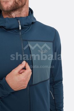 Мужская флисовая кофта Rab Superflux Hoody, Tempest Blue, S (RB QFG-13-TMB-SML)