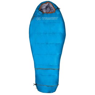 Дитячий спальний мішок Trimm Walker Flex (1/-4°C), 150 см - Right Zip, Sea Blue/Orange (8595225515733)