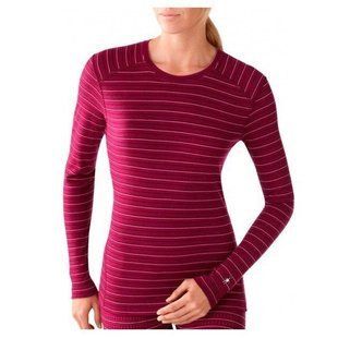 Термофутболка жіноча Smartwool Midweight Pattern Crew Wine Heather, р.L (SW 226.104-L)