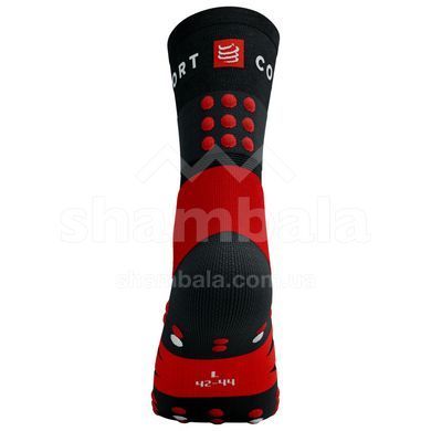 Носки Compressport Hiking Socks, Black/Core Red/White, T2 (7630102554373)